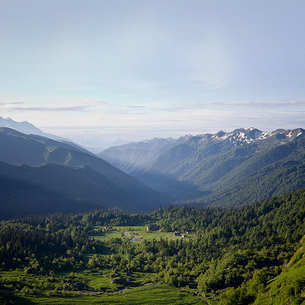 papers.co-mh50-peaceful-mountain-town-house-sunny-sky-nature-wallpaper