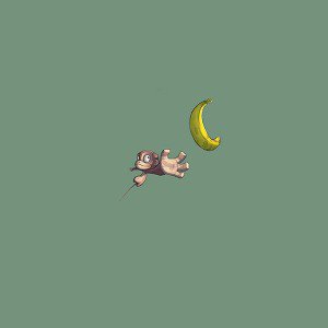 papers.co-ai39-monkey-banana-love-illust-art-minimal-1-wallpaper