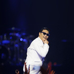 File photo of South Korean rapper-singer Psy performing during the 2012 iHeart Radio Music Festival at the MGM Grand Garden Arena in Las Vegas
