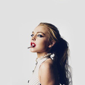 papers.co-hc39-lindsay-lohan-smoking-lips-sexy-actress-celebrity-1-wallpaper
