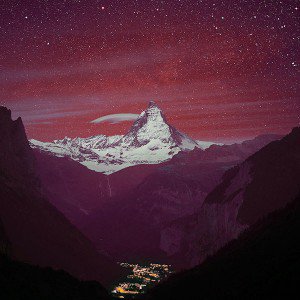 papers.co-ma52-purple-night-mountain-sky-nature-1-wallpaper1