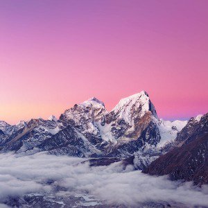 papers.co-me89-himalaya-sunset-white-mountain-art-1-wallpaper