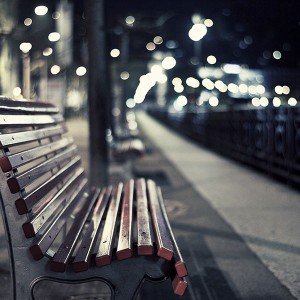 papers.co-mf78-street-chair-melancholy-night-lights-bokeh-city-1-wallpaper