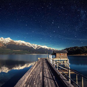 papers.co-mm09-star-shiny-lake-sky-space-boat-1-wallpaper